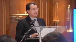 P. Juan Cárdenas durante su intervención en la presentación del libro Don Bosco dialoga con las artes y ciencias